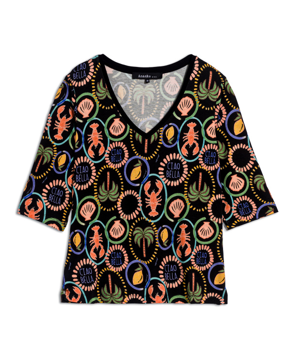 TEE-SHIRT LOBSTER NOIR